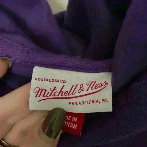 Mitchell &Ness Clemson Tigers Pregame Short Sleeve Fleece Hoodie NWT M MSRP$85 - Picture 5 of 12